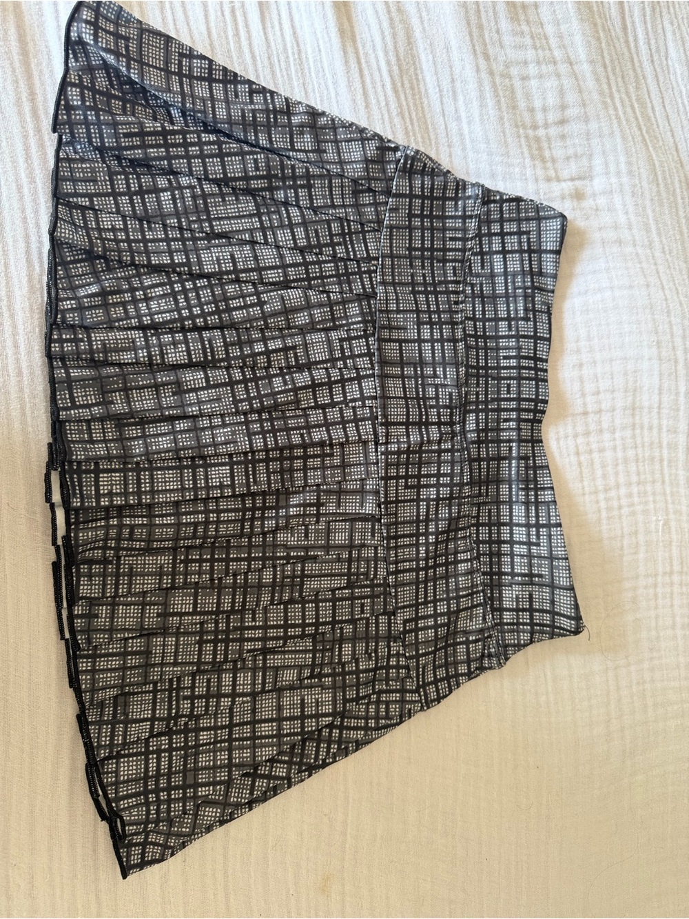 Black & White Patterned Women's Skirt
